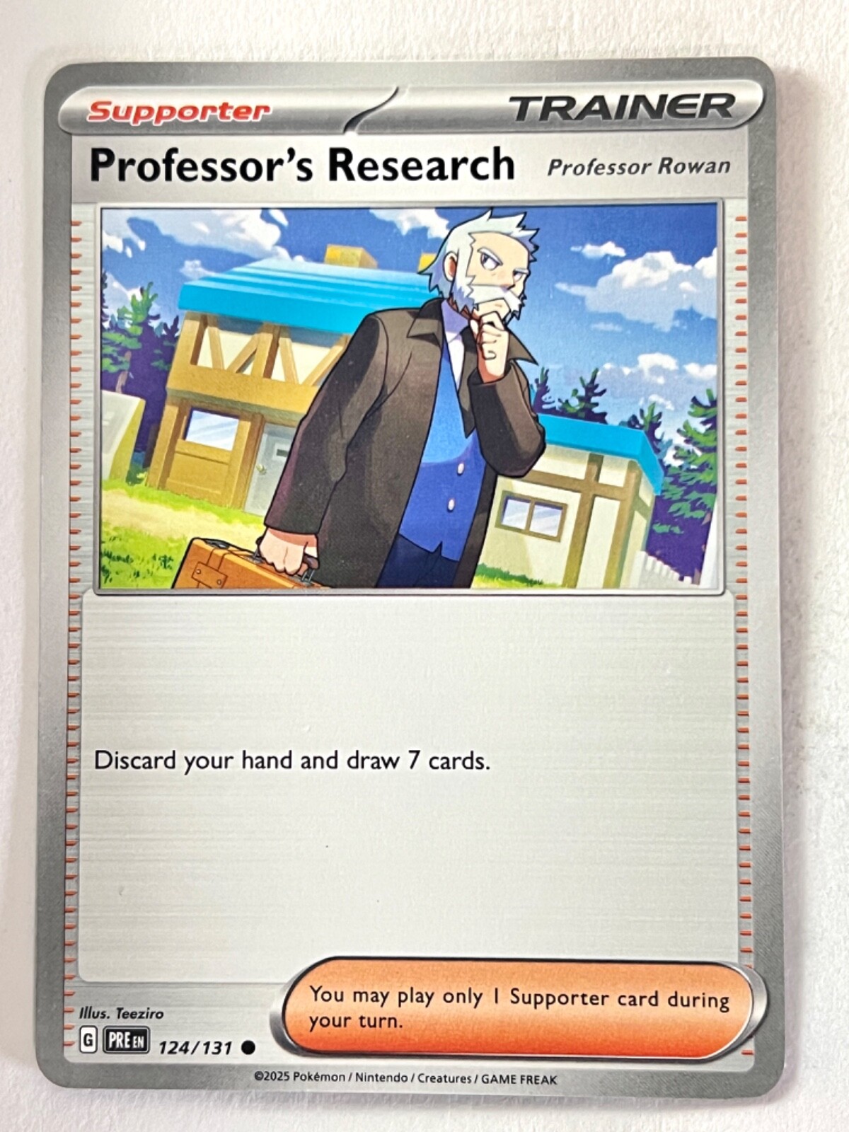 Professor’s Research 124/131 Prismatic Evolutions - Pokemon TCG - Near Mint NM