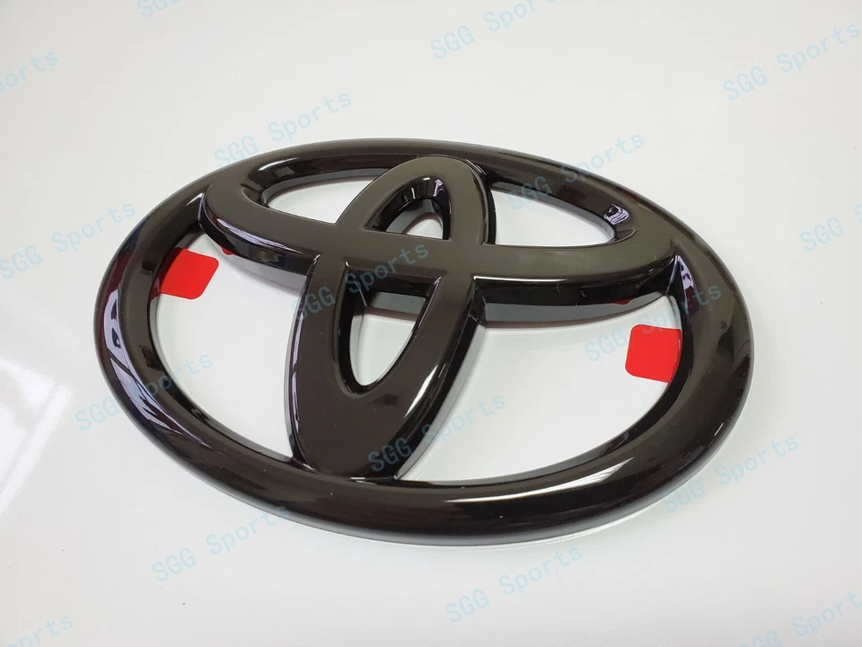 Emblema superpuesto logotipo Toyota negro brillante para 4Runner Camry Corolla Matrix Rav4 etc. Foto 4 de 4