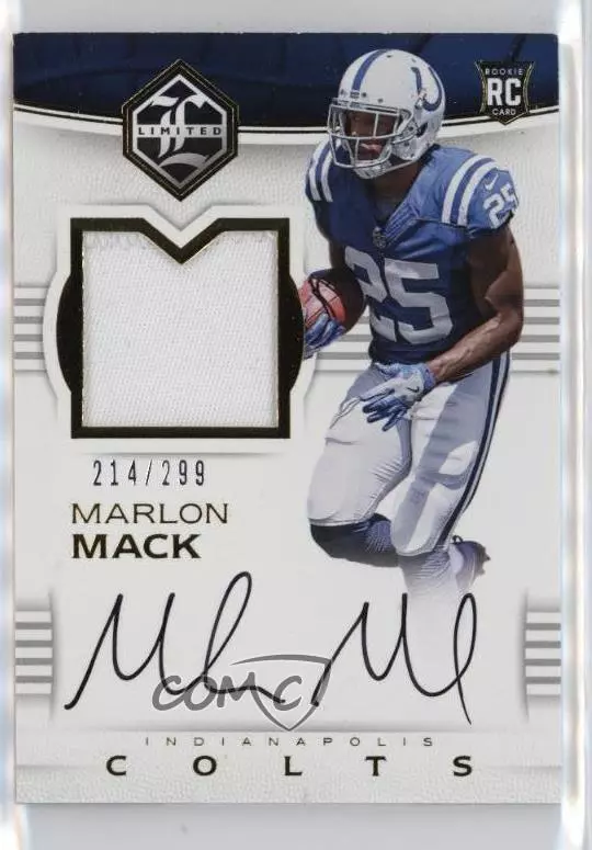 Marlon Mack trading card