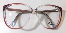 Vintage ELITE OPTICAL Sheena 61 Violet 60/16 Eyeglass Frame New Old Stock E2