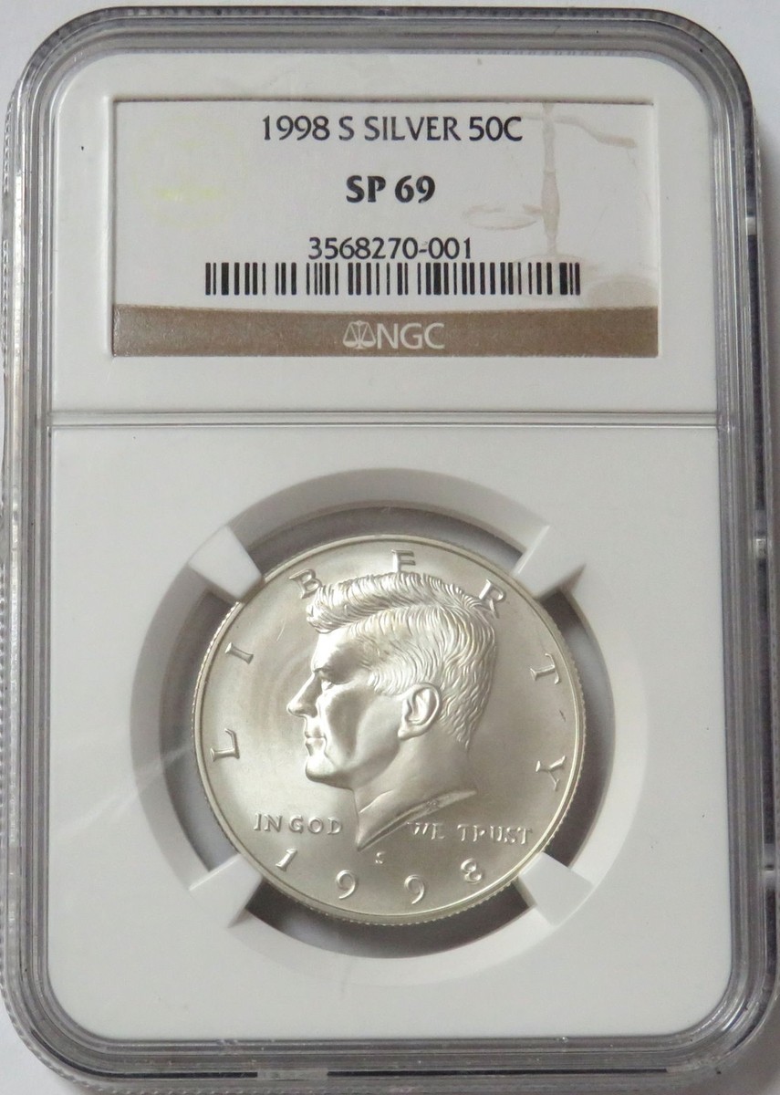 1998 S SILVER US KENNEDY 50C HALF DOLLAR COIN NGC SPECIMEN 69 | eBay