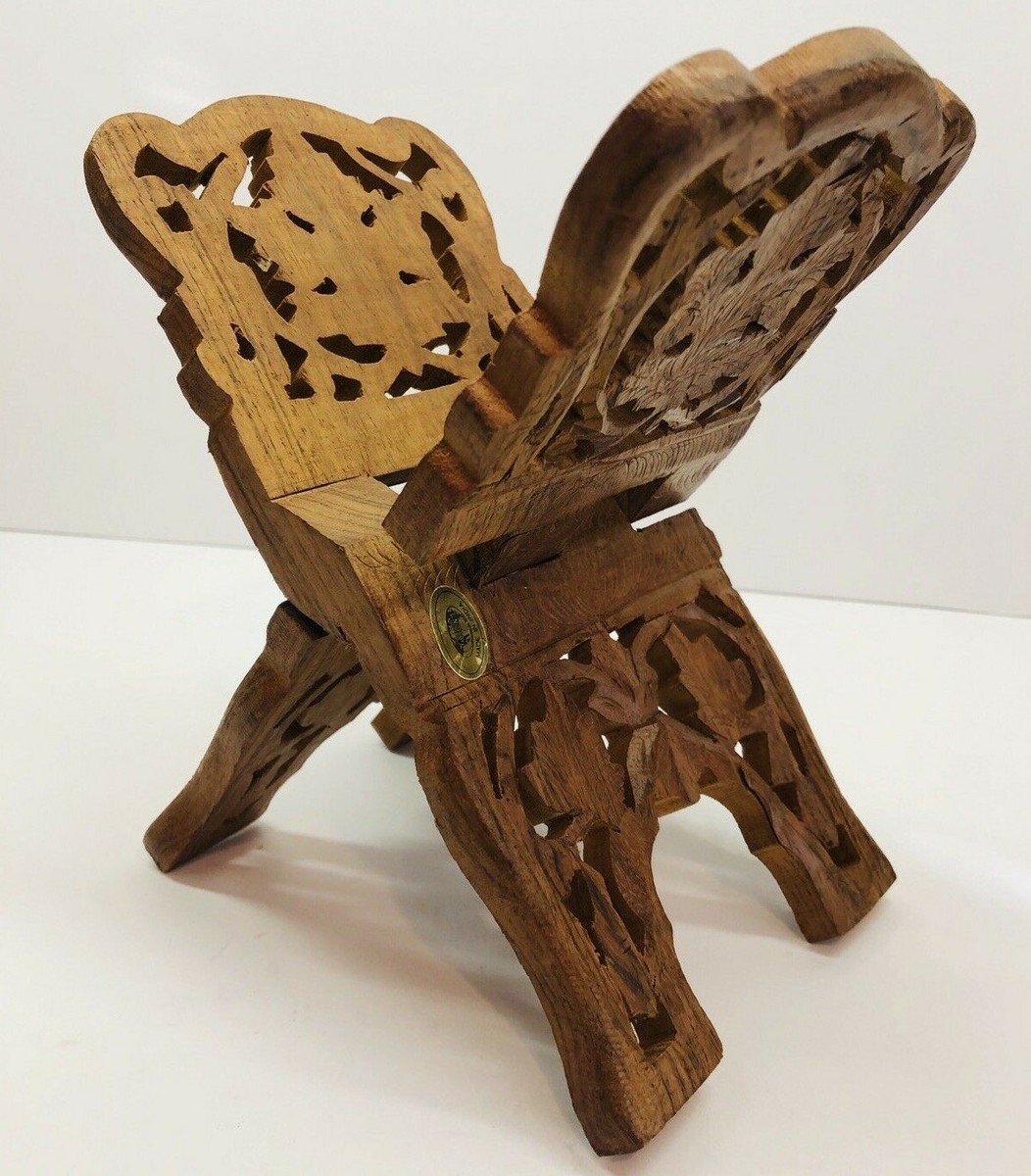 木製　古いブックスタンド　old book stand made of wood 19th C Antique French Fruit Wood Reading Stand or Book Stand
