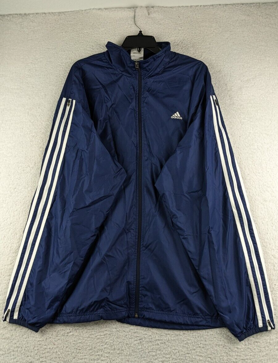 トップス adidas custom track jacket rainy blue Adidas Mens Track Jacket Blue Tracksuit Full Zip Training
