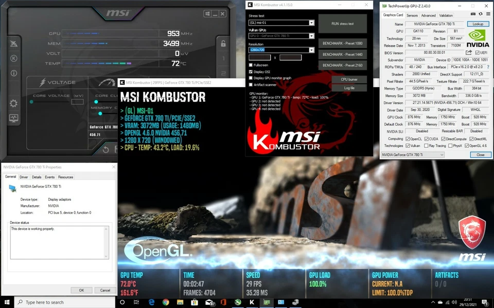 Beautiful Nvidia GeForce GTX 780ti 3GB GDDR5 GPU Graphics Video Gaming Card - Image 2 of 4