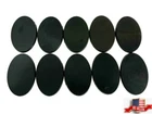 Lot of 10 - 75mm x 42mm Oval Bases For Warhammer 40k & AoS Games Workshop GW