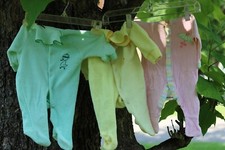 1980's Vintage Baby Pajamas Bodysuits for Infants Baby Shower Gift Basket Diaper