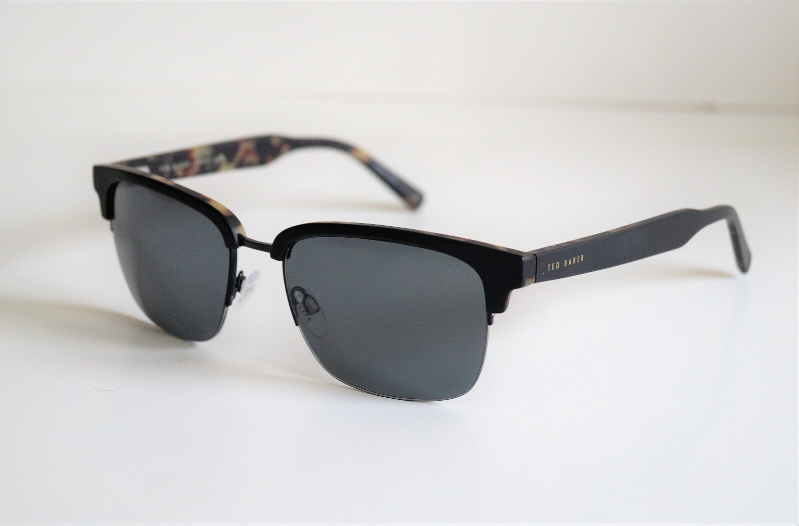 TED BAKER London TMS110 BLK Square 55mm Dark Grey Lens Unisex Sunglasses image 2