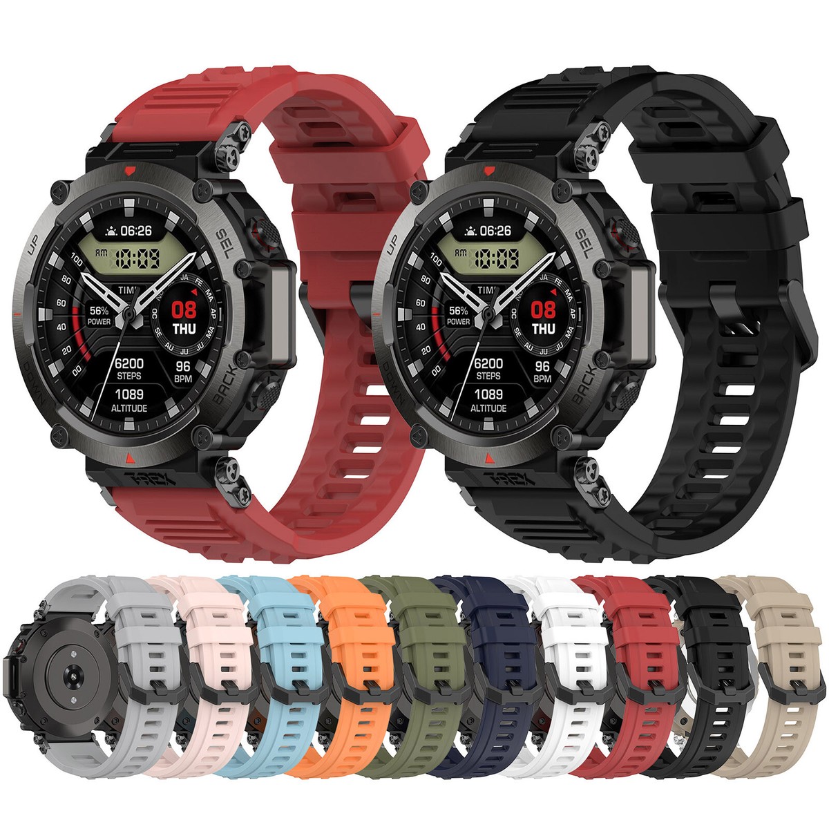 Silicone Watch Strap for Amazfit T-Rex Ultra