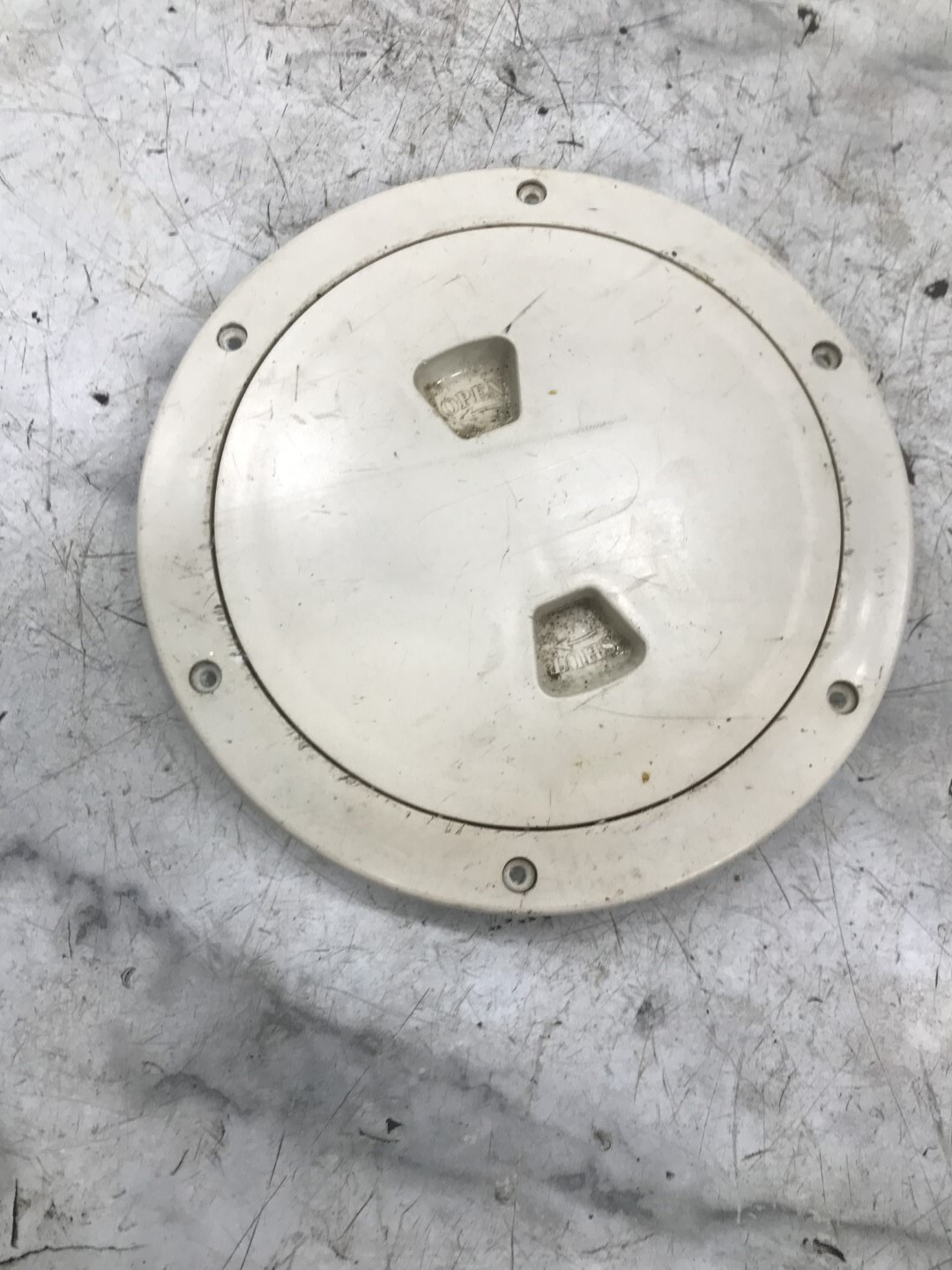 94 Four Winns 278 Vista Boat Beckson 6 in inch round deck plate cap lid hatch