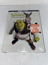 SHREK STEELBOOK 20th Anniversary 4K BLU-RAY READ VERY RARE