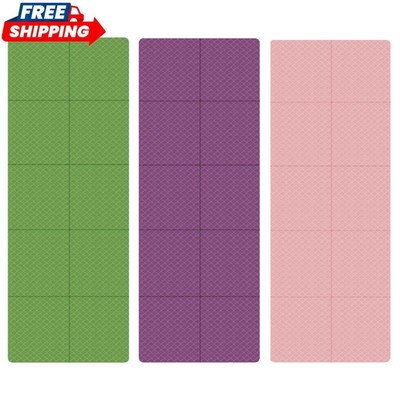 Foldable Yoga Mat Folding Fitness Exercise Mat Non-slip for Travel Picnics