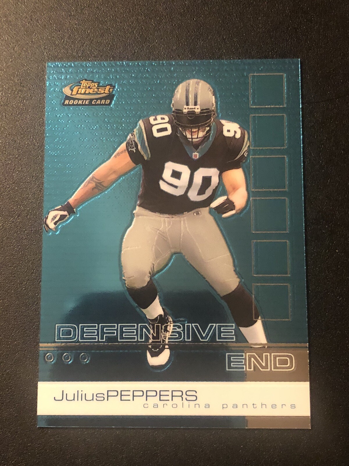 2002 Topps Finest Julius Peppers #77 Rookie RC