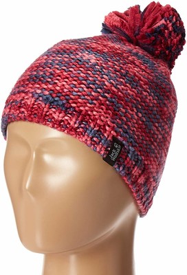 Jack Wolfskin Kaleidoscope Knit Cap Kid's, Azalea Red, Small
