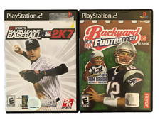 Playstation 2 Sports Games Lot of (2) NFL Backyard Football 09 & MLB 2K7