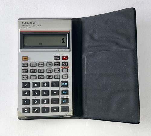 Vintage SHARP EL-506H wissenschaftlicher Taschenrechner - neue Batterien