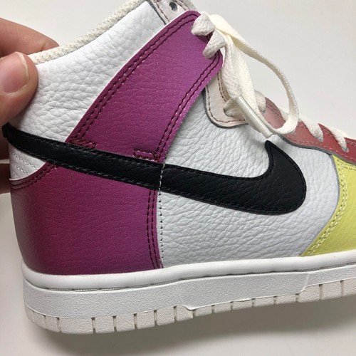 Nike Dunk High Summit Sneakers Bianco Nero Donna 5 Sfumature Multicolore Scarpe - Foto 9 di 17