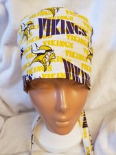 MINNESOTA VIKINGS Handmade SURGICAL SCRUB CAPS