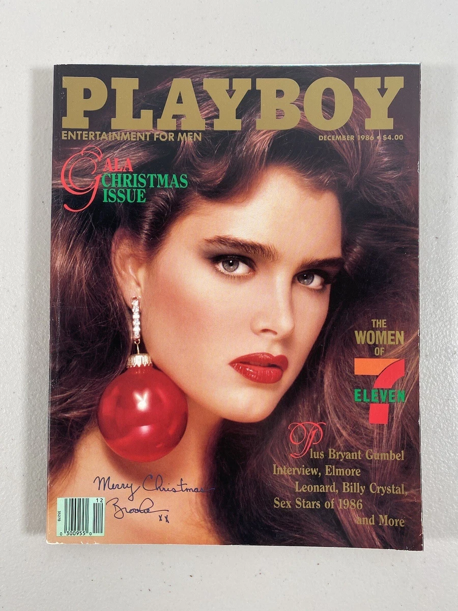 Playboy Magazine December 1986 Brooke Shields Gala Christmas Issue #1 | eBay
