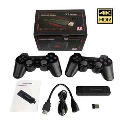 Retro Game Stick x2 Console 4k HD GD10 + Built-in 50 Emulators
