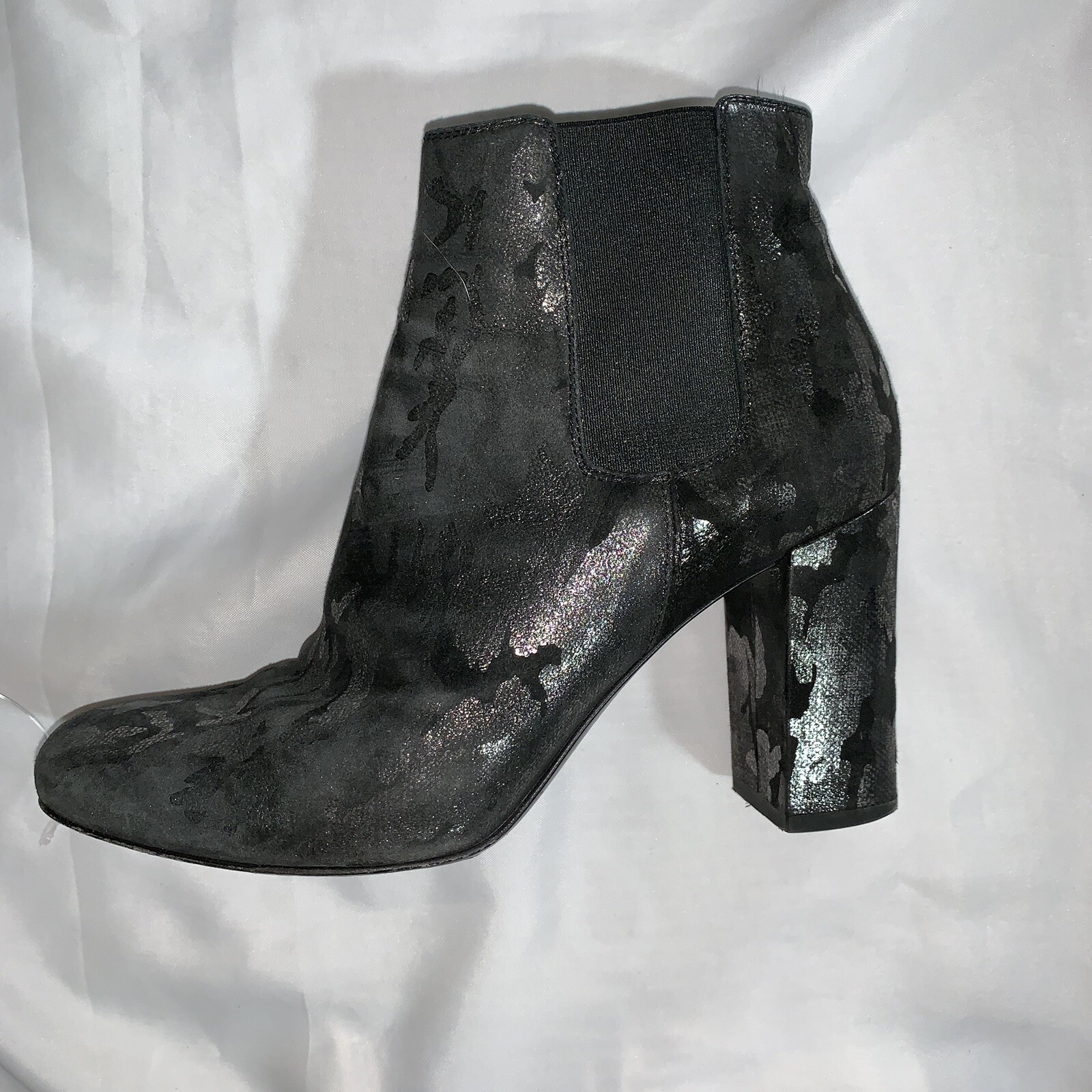 Stivaletti mimetici metallizzati originali Saint Laurent tacco alto preamati taglia 36 5