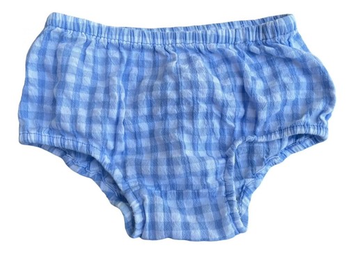 Nordstrom Baby Girl 6M Two-Piece Blue White Gingham Check Smocked Dress Bloomers - Picture 7 of 8