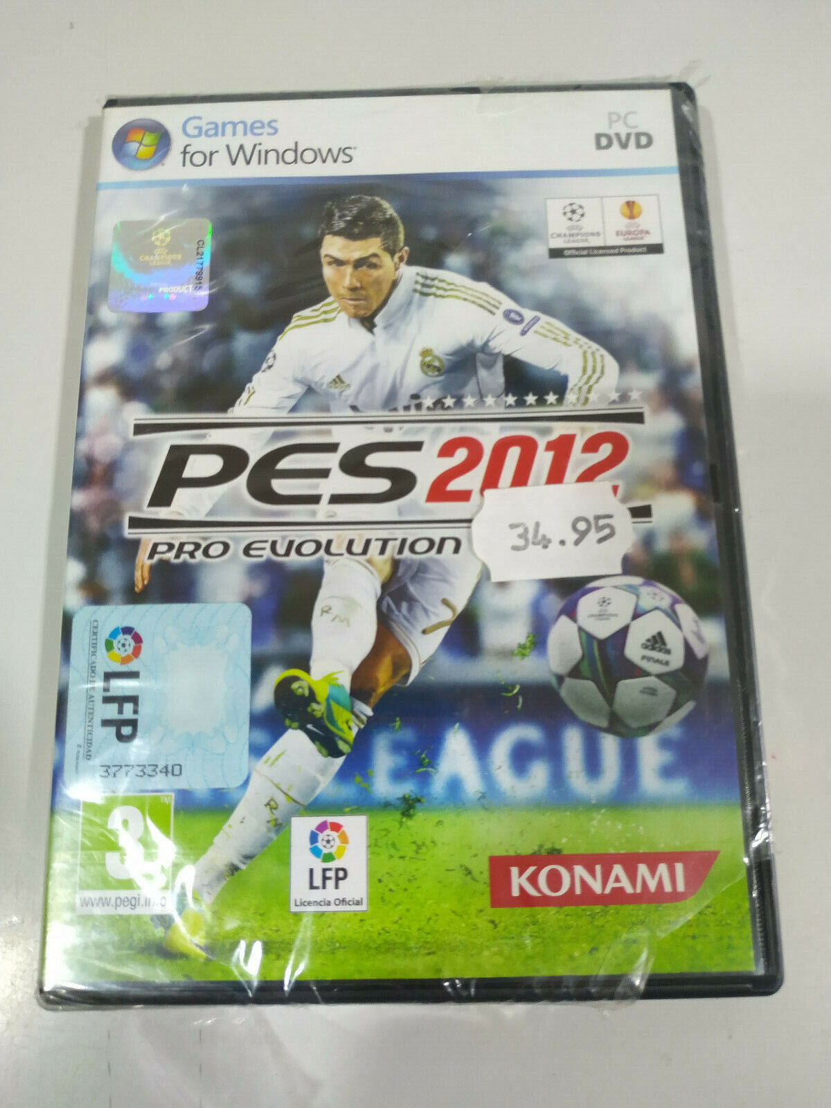 Pes 2012 Pro Evolution Soccer Konami - Set para PC Dvd-rom Spain 3T for  sale online