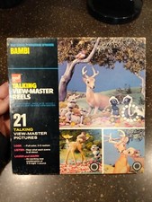RARE Vintage Disney Bambi Talking View Master Picture Reels