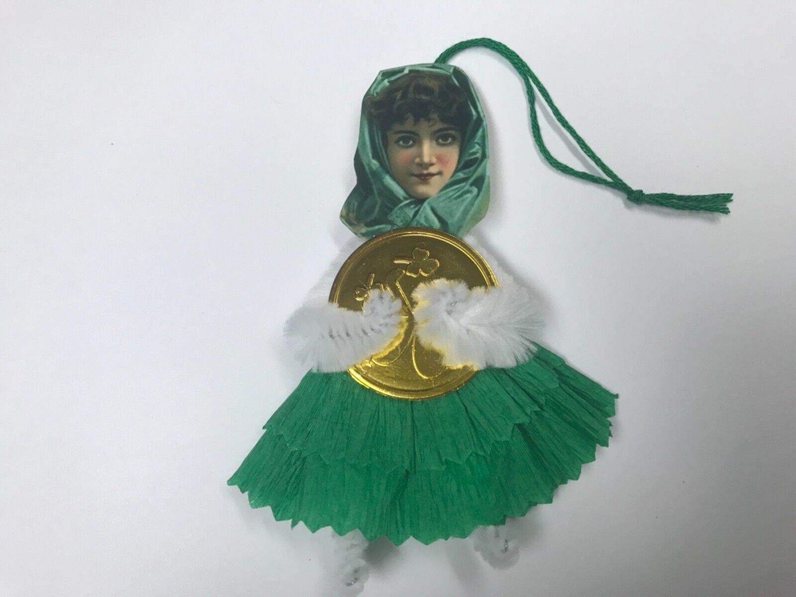 chenille ornaments for saint patrick's day, Chenille gift tags, item# 5