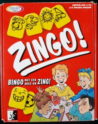 Spiel   Zingo! Französisch/Holländisch *** Top Zustand *** 1 von 72 Karten fehlt