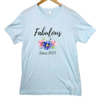 Fabulous Since 1923 Birthday Gift 102 Years Old Blue