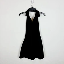 Gap Fit Power Polo Halter Tennis Dress in Black Size S