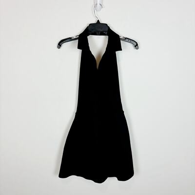 Gap Fit Power Polo Halter Tennis Dress in Black Size S