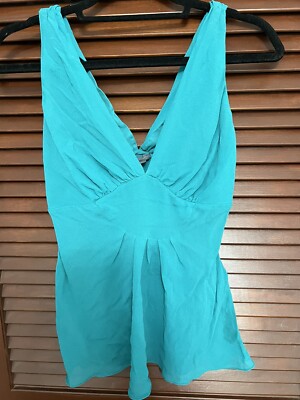 turquoise chiffon blouse