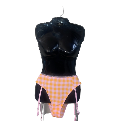 Savage X Fenty Garter Belt Sissy Panty Pink Orange Checker Plus Size 1X NWTS | eBay Savage X Fenty Garter Belt Sissy Panty Pink Orange Checker Plus Size 1X NWTS | eBay