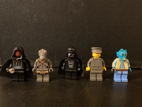 Rare Vintage 90’s Lego Star Wars Minifgure Lot Of 5 Darth Maul/Vader Greedo