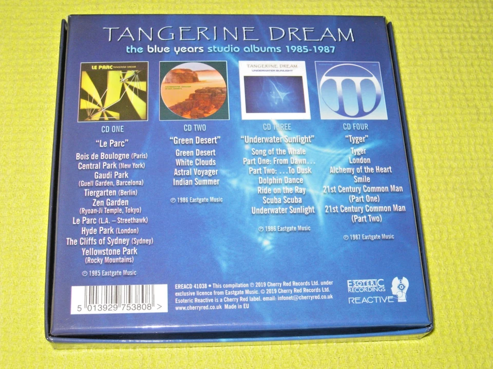 Tangerine Dream The Blue Years Studio Albums 1985-1987 4 CD Albums Ambient - Image 2 of 3