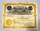 Early 20th c.Gold Mining Stock Certificate (Sultan Gold Minining Co. Inc.) Idaho — photo 1