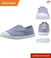 Classic Kids Slip-On Canvas Sneakers - Lightweight, Machine Washable  Versatile