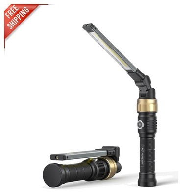 Multi-Angle Magnetic Work Light with 5000mAh Battery - Car Repair Essential