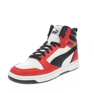 Puma Rebound V6 Mid Jr - High Sneaker Weiß - Größe 38,5 [5,5 US 24,5cm]