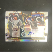 Panini 2025 Select Austin Wells Autograph Prizm Diamond Action #DAS-AW Yankees