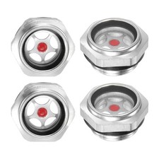 4-Pack Air Compressor Oil Sight Glass G3/4 Toughened Glass