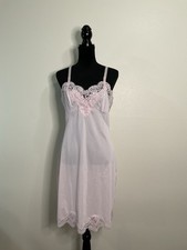 Vintage Sears Contessa Pink Lace Slip Dress