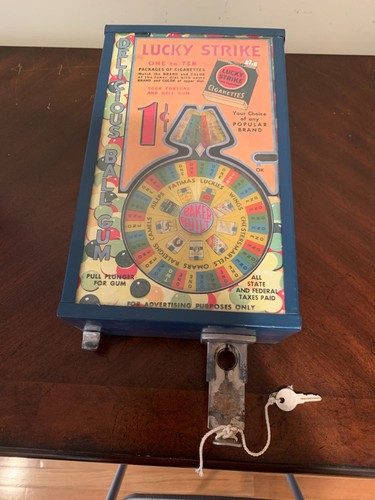 Vintage Cigarette Wheel of Chance Spinner Trade Stimulator Price Reduced