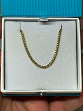 10K Yellow Gold Curb Link Chain 22in Lobster Clasp