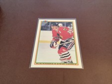 1990-91 Bowman Tiffany # 5 Steve Larmer Card Chicago Blackhawks
