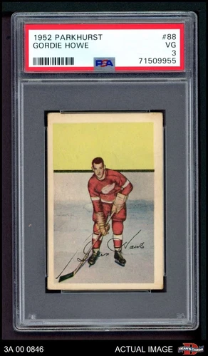 1952 Parkhurst #88 Gordie Howe Red Wings HOF PSA 3 - VG