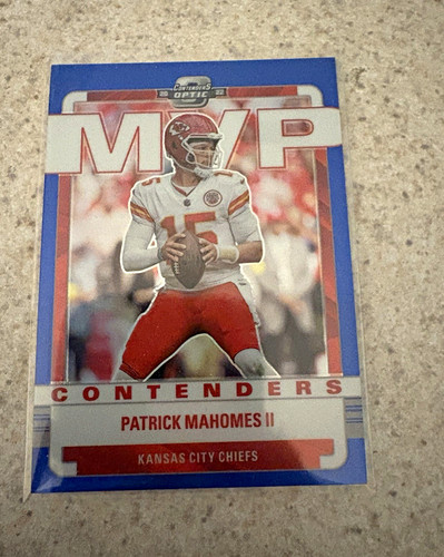 Panini 2022 Contenders Optic Patrick Mahomes II MVP Contenders Blue Prizm /99