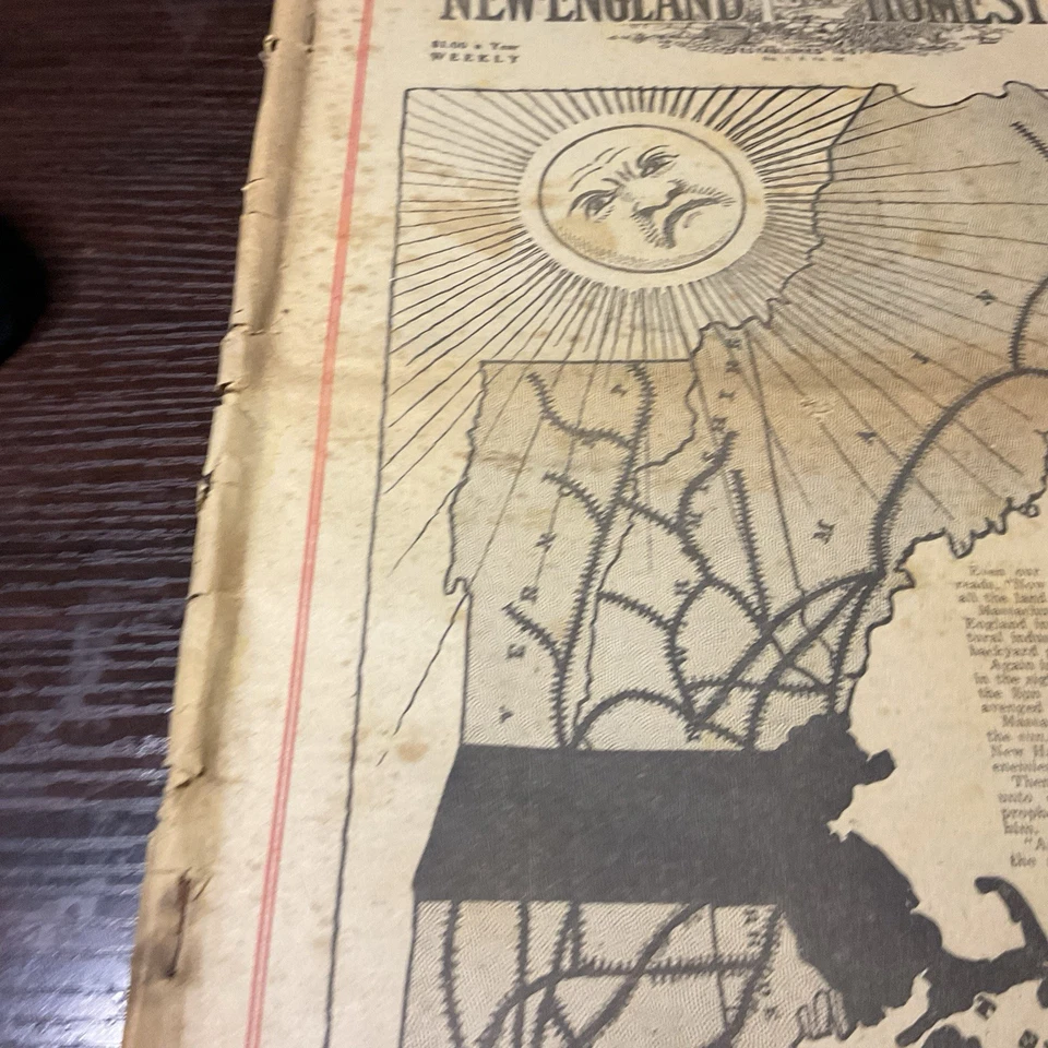 1920 New England Homestead Jornal Luz do Dia Anúncios Grafonola  - Imagem 2 de 4