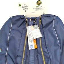 Arnés mochila perro abrazo cola Shephard Bulldog puntero azul marino talla grande